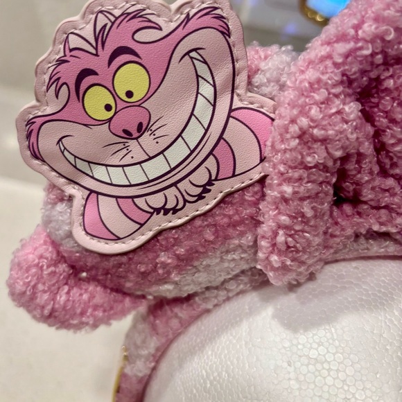 Set of Disney Parks Cheshire Alice in Wonderland Loungefly Backpack & Earband main image 14